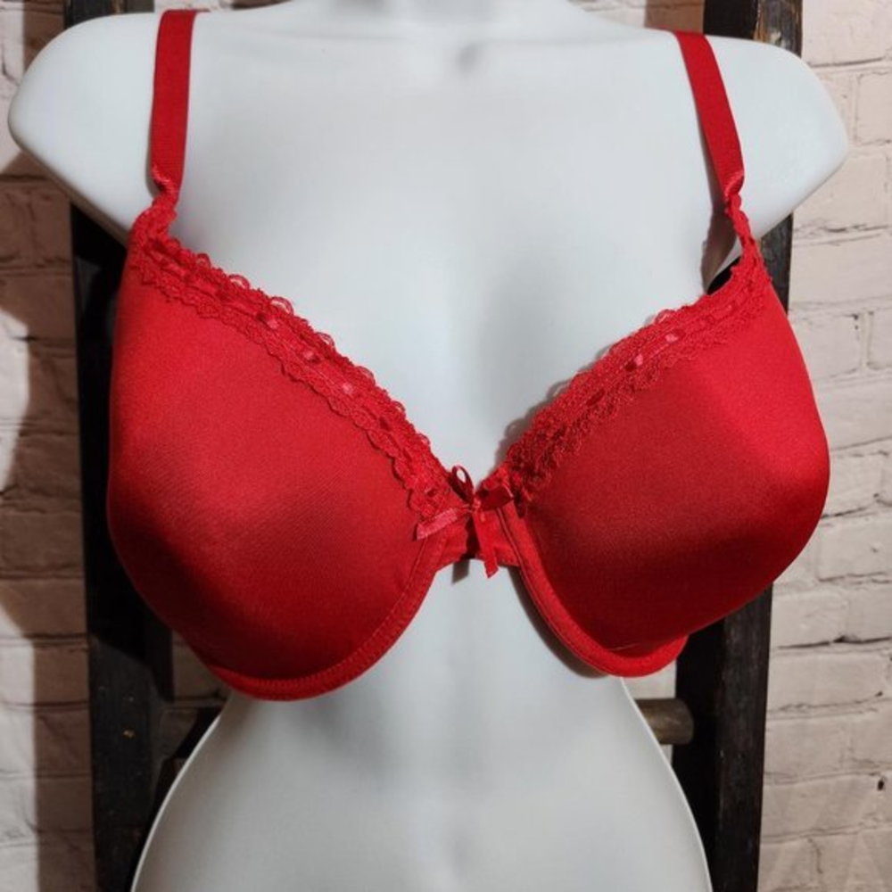 Dreamwear 42C Bra Padded Underwire Love Your Curves Red